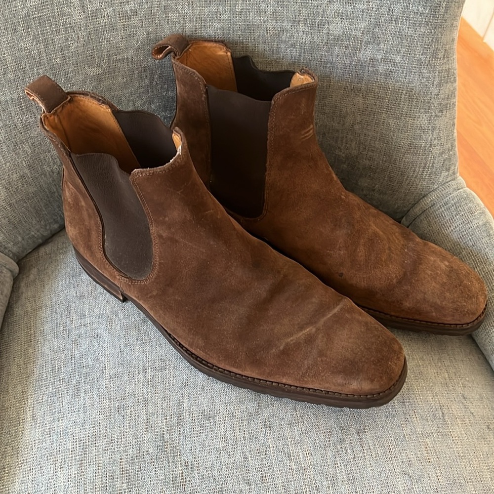 To Boot Brown Suede Chelsea Boots